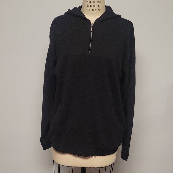 Kenneth Cole Men's Black Quarter Zip Sweater. Merino Wool Blend XL - Picture 1 of 5